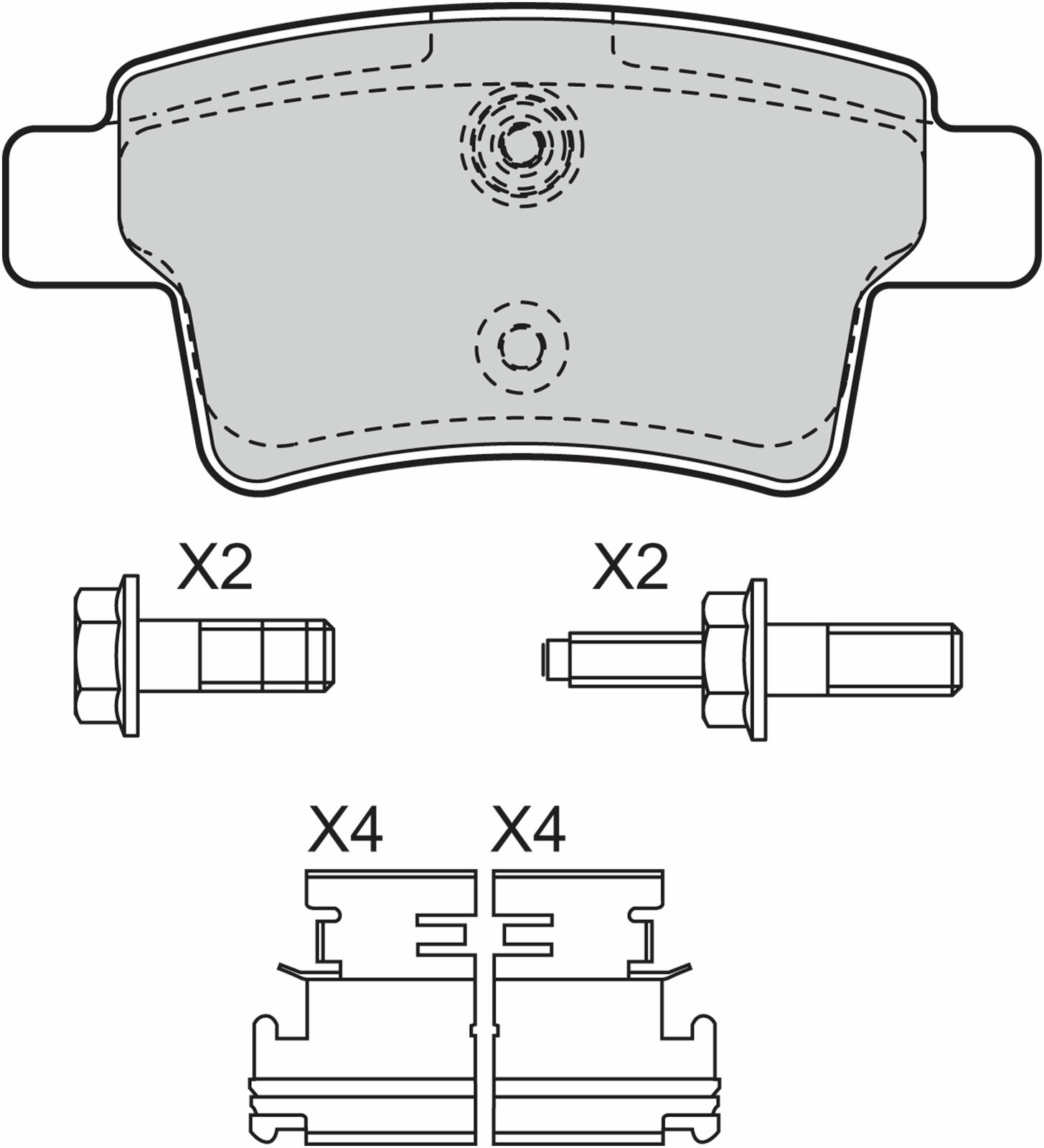 Valeo Pastiglie Freni a Disco per Citroen C4 Picasso Grand Picasso 24540 Bosch