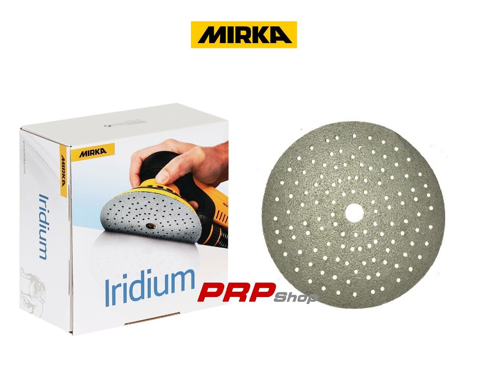 DISCHI ABRASIVI CERAMICO MULTIFORO Ø 150 IRIDIUM MIRKA PER LEVIGATRICE GRANA 220