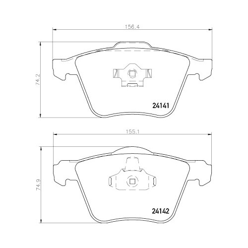Kit Pastiglie Freno Freno A Disco Hella Pagid 8DB 355 011-721 per Volvo