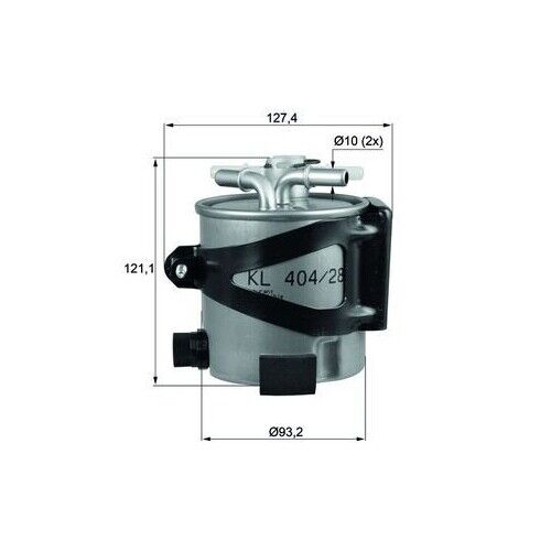 Filtro Carburante Mahle KLH 44/25 per Renault