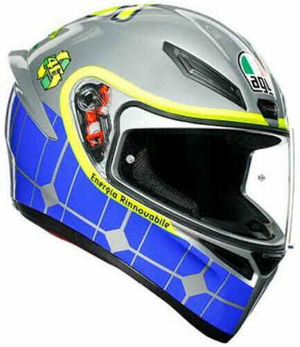 CASCO AGV INTEGRALE K1 REPLICA VALENTINO ROSSI MUGELLO 2015 TAGLIA XS