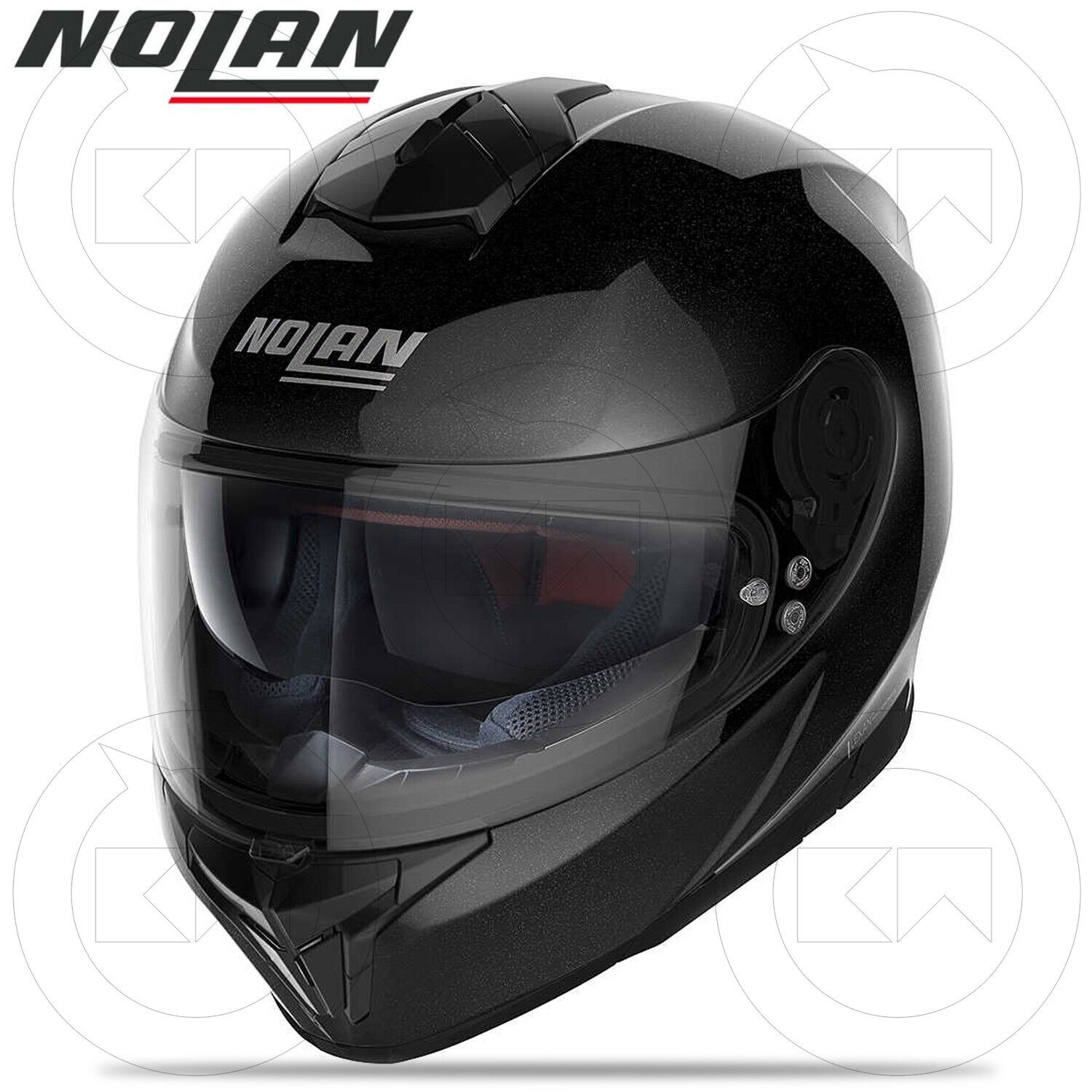 CASCO INTEGRALE NOLAN N80-8 SPECIAL 012 N-COM METAL BLACK NERO LUCIDO TG. XL