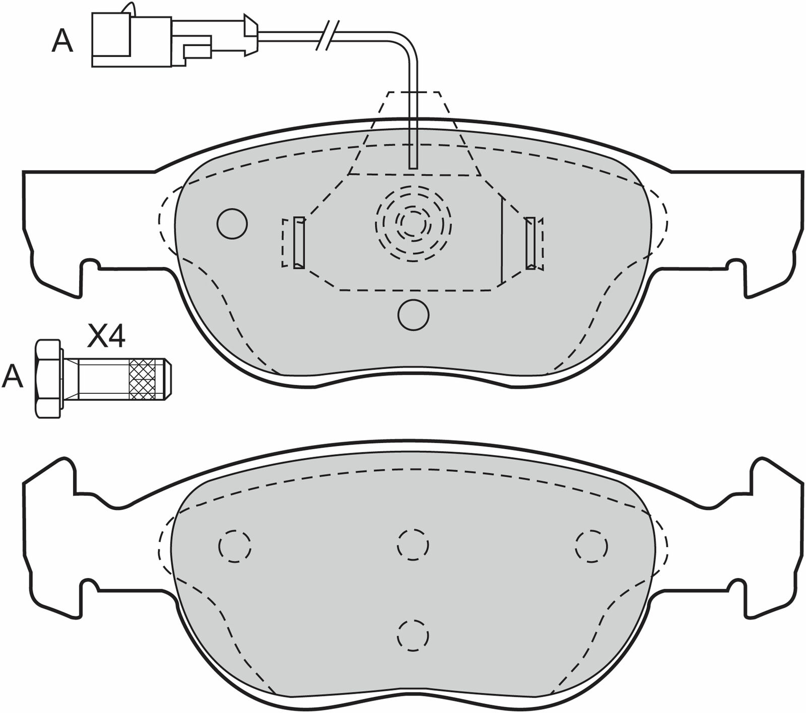 Valeo Pastiglie Freni a Disco per Fiat Punto Lancia Y Ypsilon WVA 21930 23181