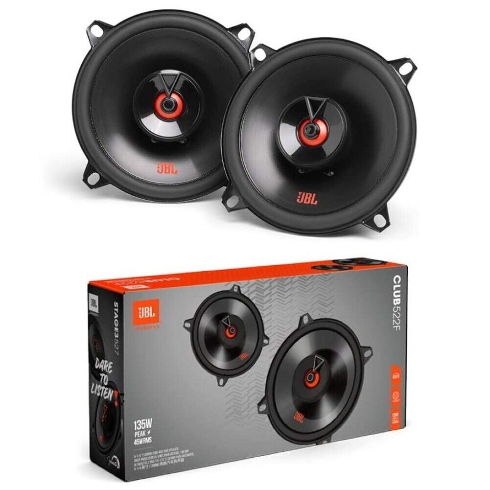 2 JBL CLUB 522F altoparlanti diffusori coassiali 2 vie 130 mm 45 watt rms 3 ohm