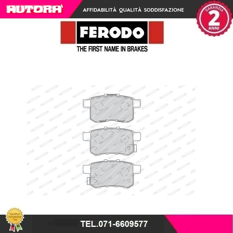 FDB4198 Kit pastiglie freno, Freno a disco posteriore (MARCA-FERODO)..