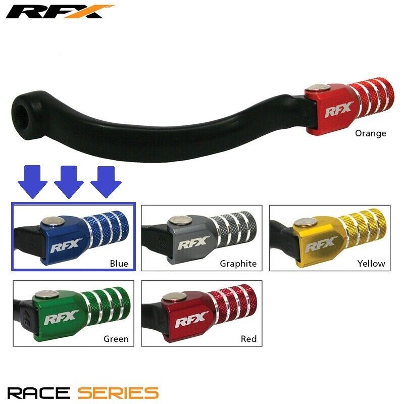 LEVA CAMBIO FORGIATA RFX YAMAHA YZF 250 450 2014 2018 WRF 250 450 NERO BLU