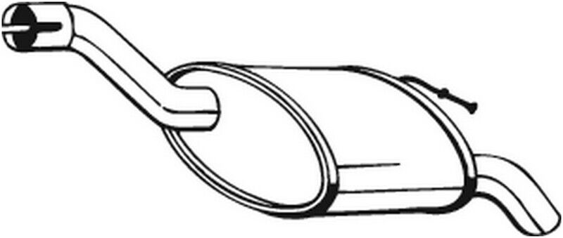 75 CV SILENZIATORE POSTERIORE PER FORD Focus DAW, DBW 1.8 Di/TdDi KW 55 CV 75