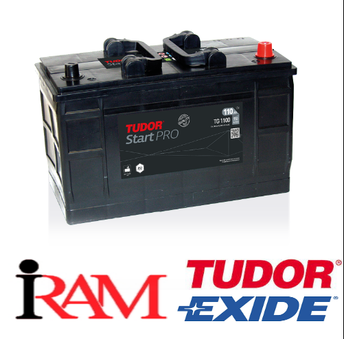 TUDOR TG1100 BATTERIA TECHNICA 110AH 750A,