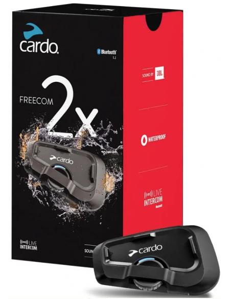 XIT Cardo Freecom 2X kit singolo interfono moto