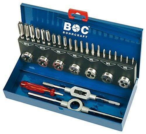 BOC BOHRCRAFT Assortimento Maschi A Mano Din 352 Filiere Tonde Din 223-B (Y1U)