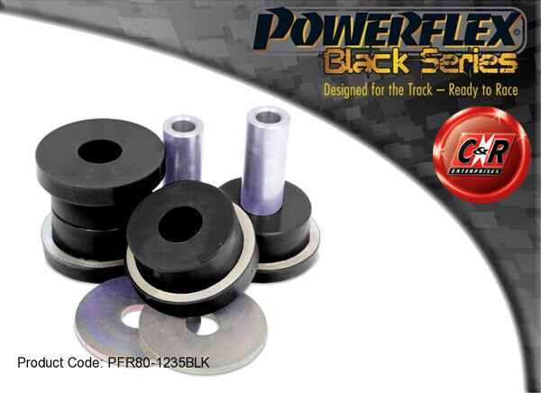 Powerflex Black Telaietto Posteriore Boccole Anteriori Per Saab 9-3 (02 On)