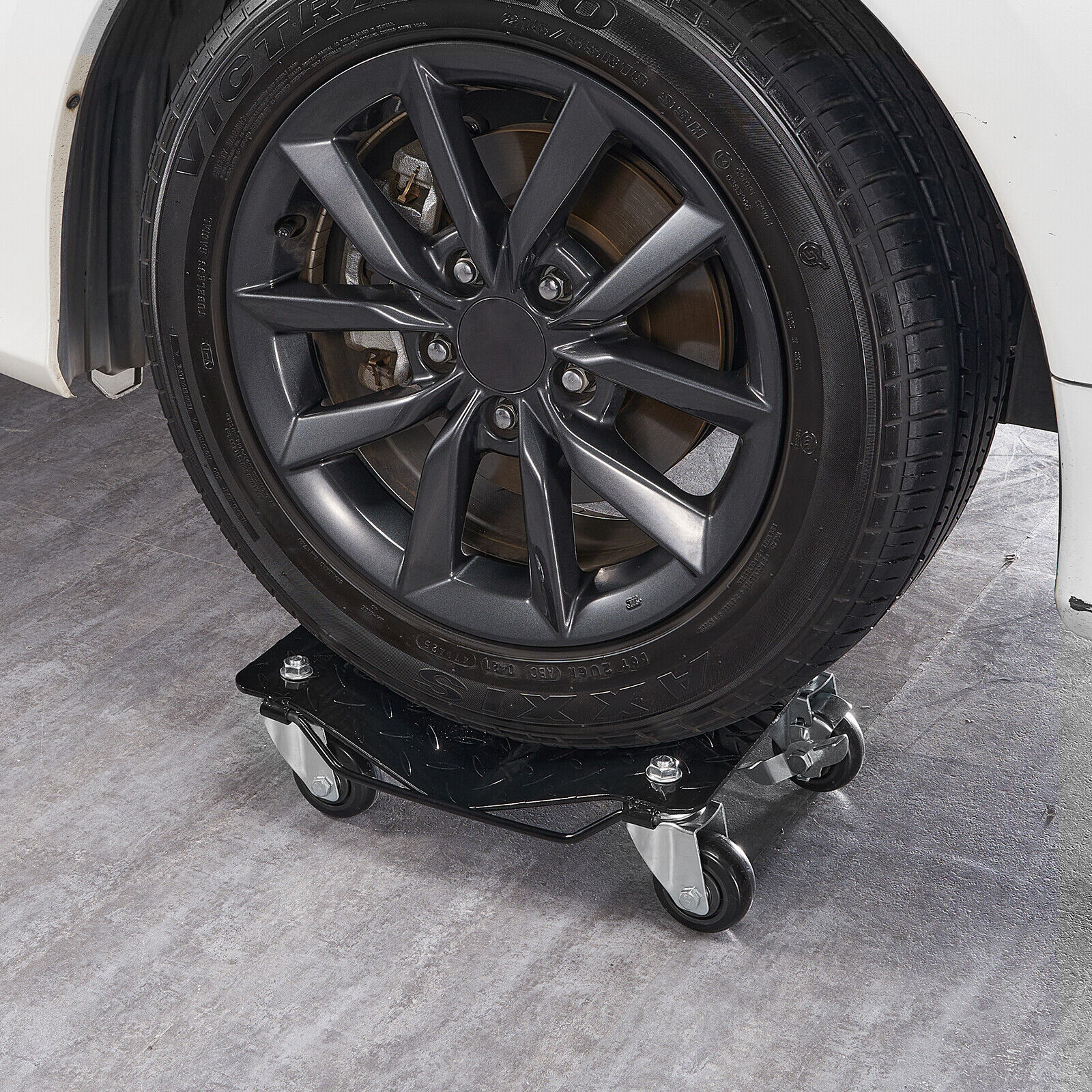 VEVOR Carrello Sposta Auto 2 Pezzi Carico Max. 1400 kg Pedana Carrello Auto Moto