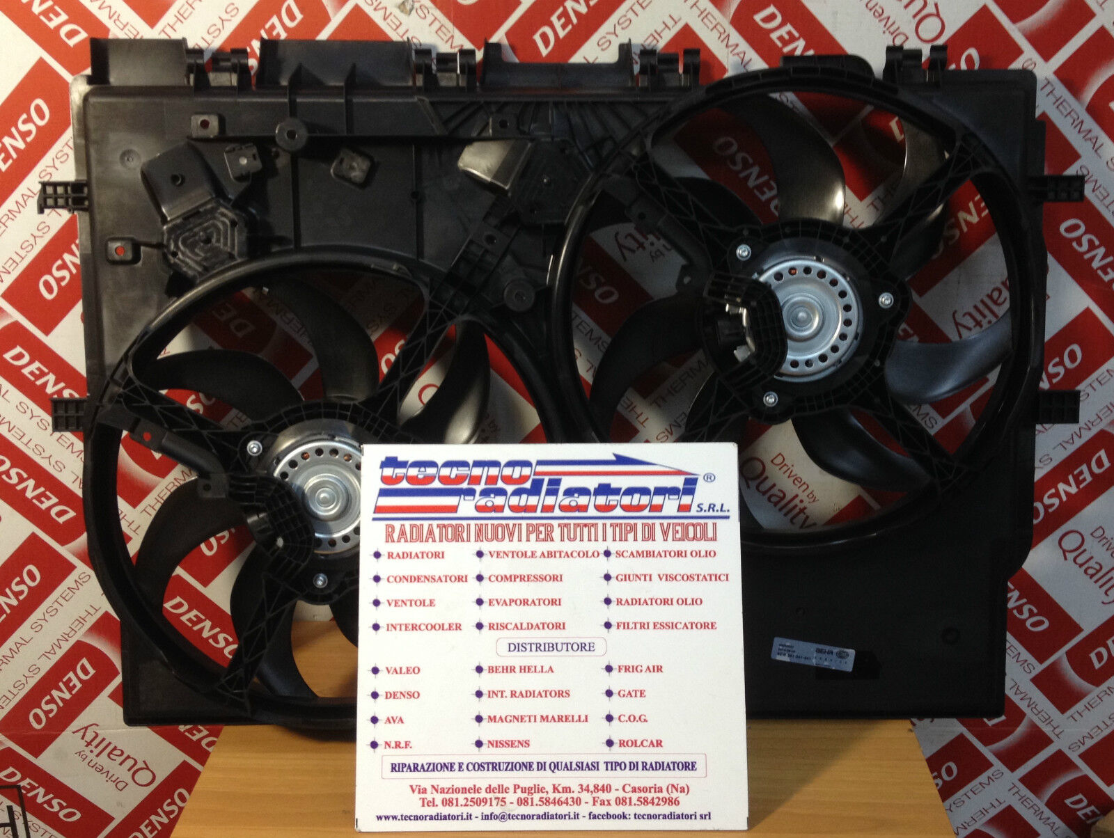 DOPPIA VENTOLA FIAT DUCATO 06-> 15-> ORIGINALI MAHLE / BEHR NUOVA !