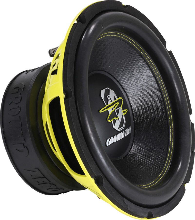 Subwoofer Ground Zero 30 cm GZRW12XSPL 2x2Ω 1500 watt new Giallino NUOVO