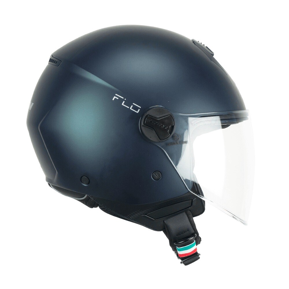 CASCO JET CGM 167A FLO MONO PETROLIO OPACO VISIERA LUNGA TAGLIA XL 60CM