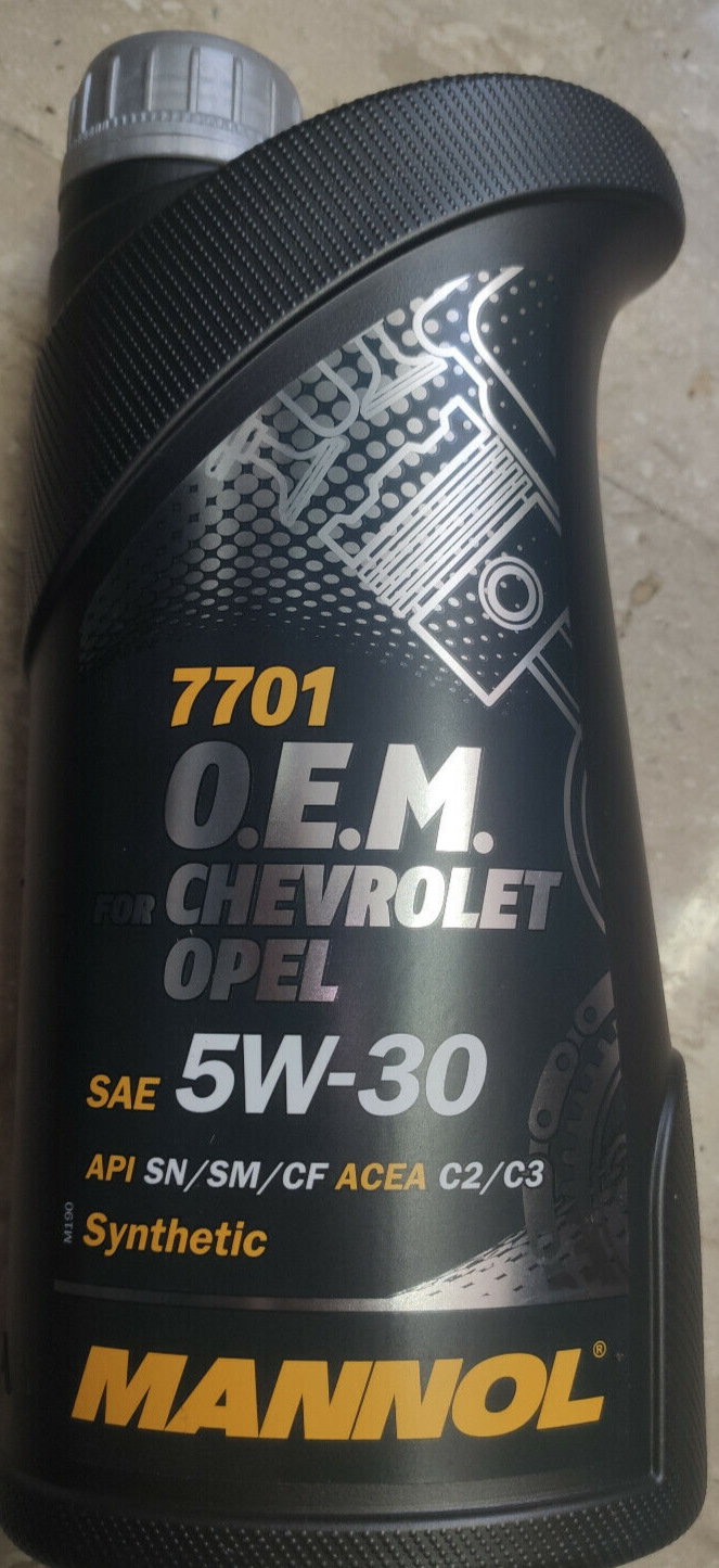 1 Litro Mannol 7701 Olio Motore OEM Per Chevrolet Opel SAE 5W-30 5/30 5w30 C2 C3