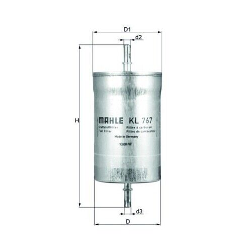 Filtro Carburante Mahle KL 767 per Audi Seat Skoda VW Cupra