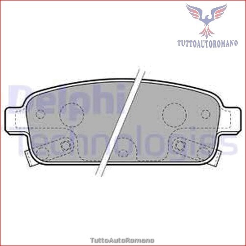 LP2167 Kit pastiglie pattini freno Delphi Posteriore per CHEVROLET ORLANDO CRUZ