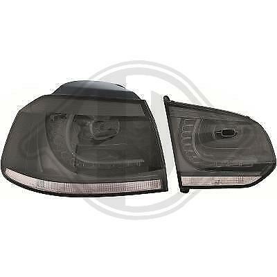 Coppia Fari Fanali Posteriori Tuning Golf VI 6 LED FRECCIA DINAMICA 08-12 GRIGIO