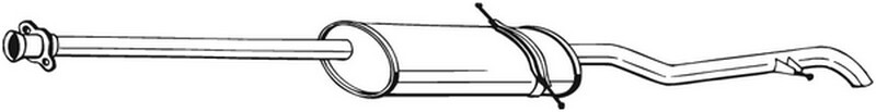 82 CV SILENZIATORE POSTERIORE PER MERCEDES Classe A W168 A 140 KW 60 CV 82