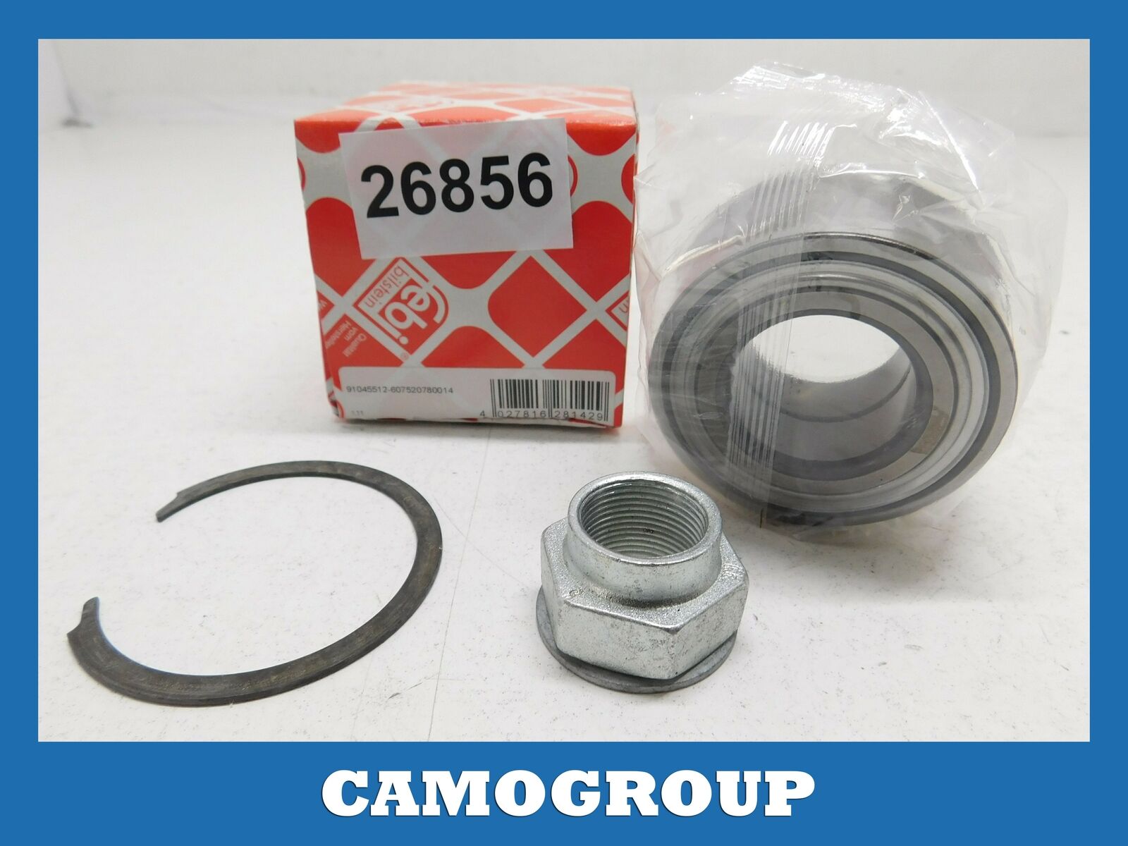 KIT CUSCINETTO RUOTA ANTERIORE FRONT WHEEL BEARING FEBI DACIA LOGAN VKBA6561