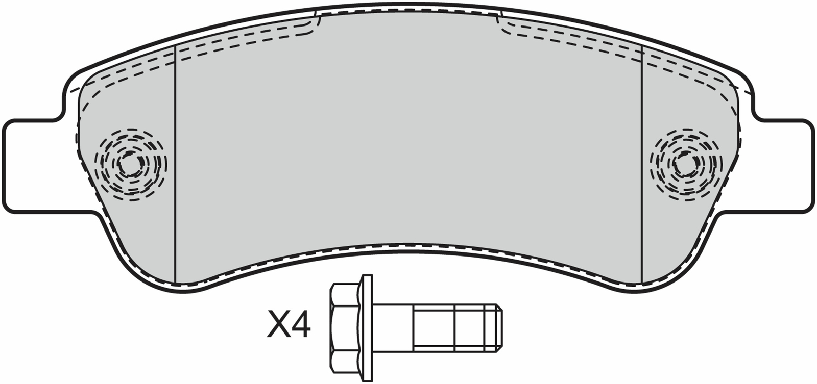 Valeo Pastiglie Freni a Disco per Citroen Jumper Fiat Ducato Peugeot Boxer 24465