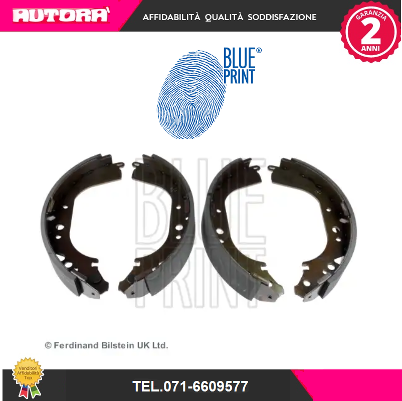 ADT34144 Kit ganasce freno post (MARCA-BLUE PRINT)