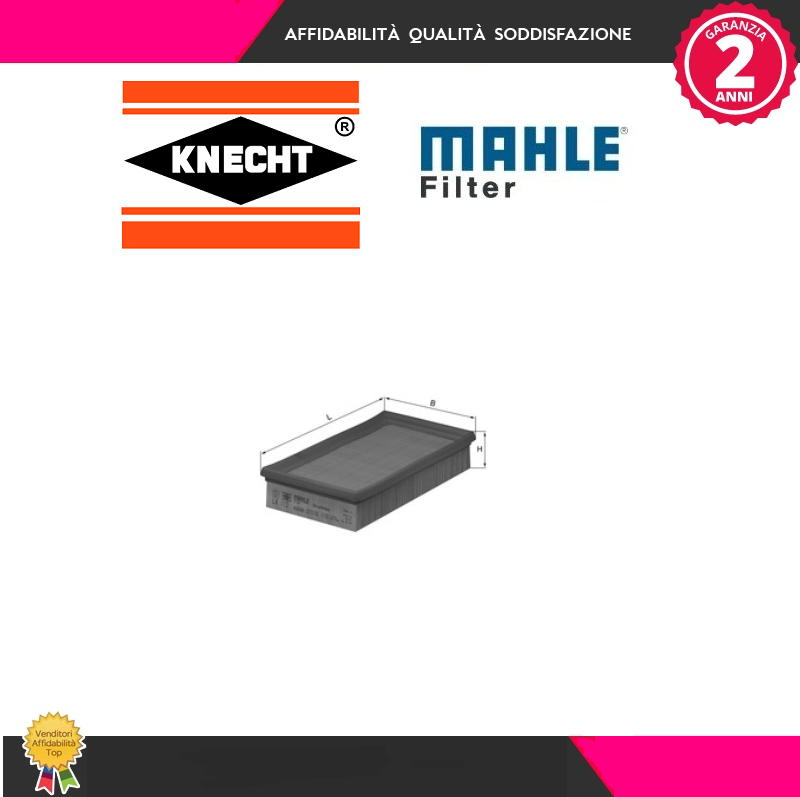LX112 Filtro aria (MARCA-KNECHT)