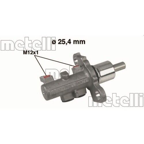 Cilindro Maestro Del Freno Metelli 05-0402 per Audi VW