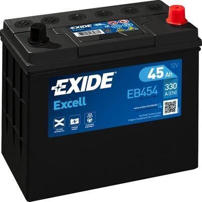 Batteria avviamento EXIDE EB454 compatibile con GENERAL MOTORS HONDA HYUNDAI SUZ