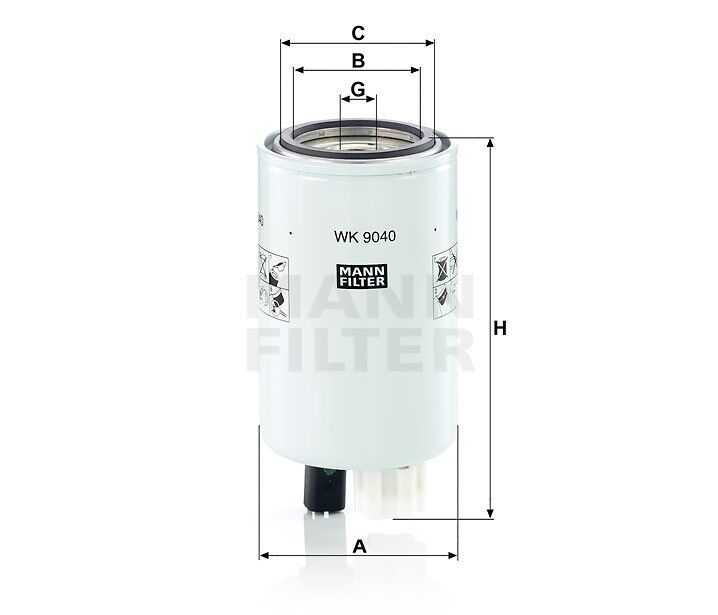 MANN-FILTER WK 9040 - Filtro carburante AMMANN - HYSTER