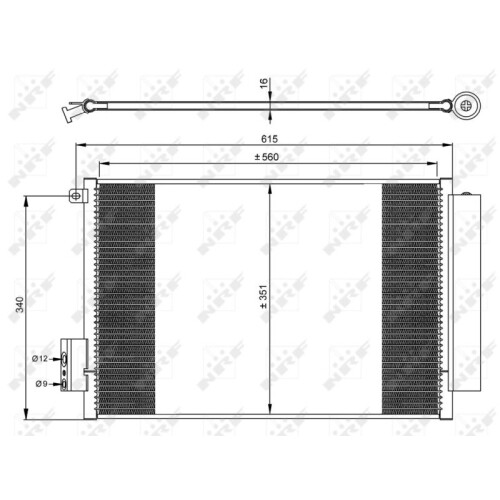 Condensatore Climatizzatore Nrf 350065 Easy Fit per Fiat