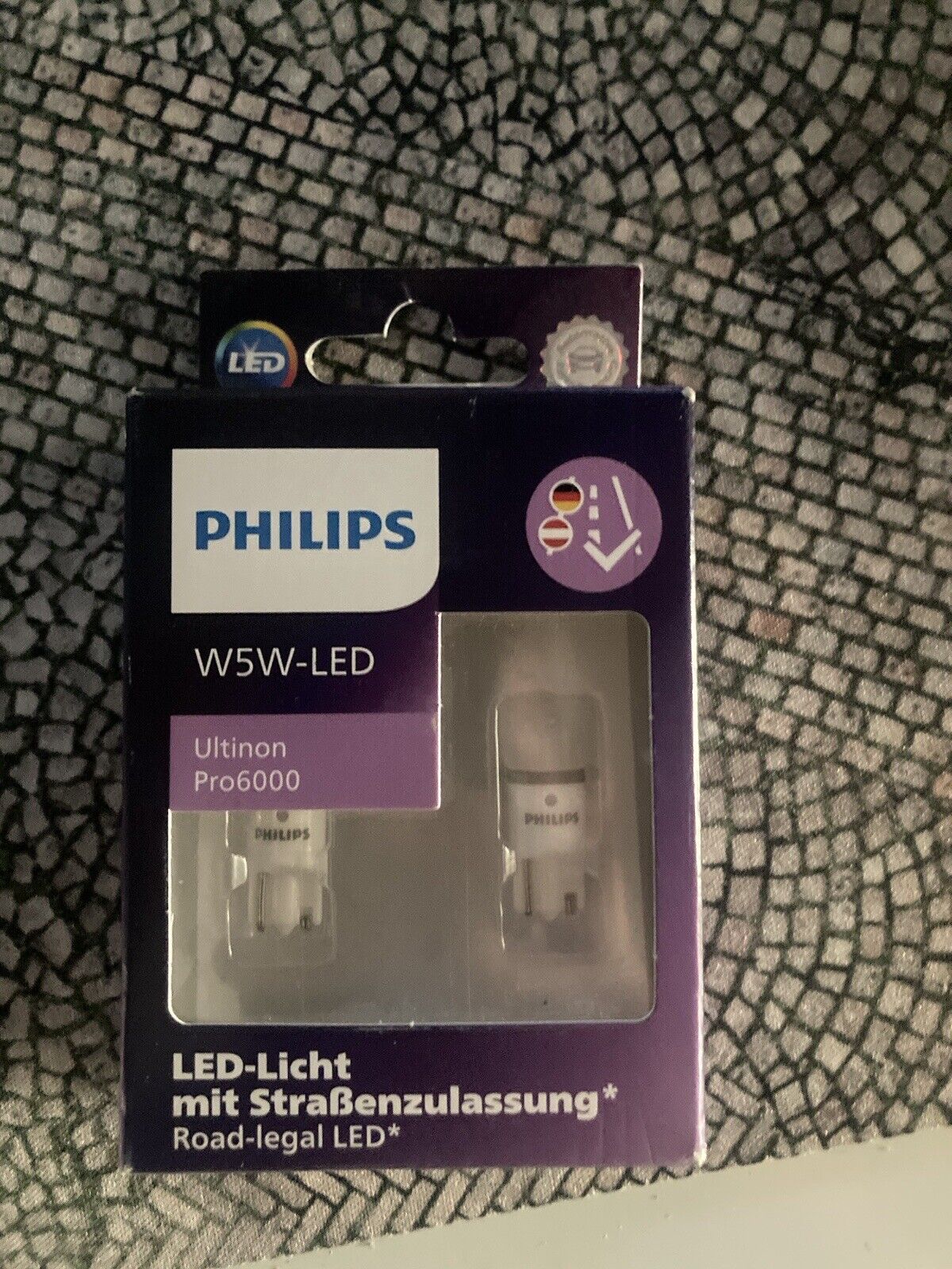 2x Philips Ultinon Pro6000 W 5W LED mit Straßenzulassung * 6000K