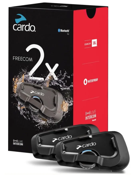 XIT Cardo Freecom 2X duo Kit doppio interfono moto