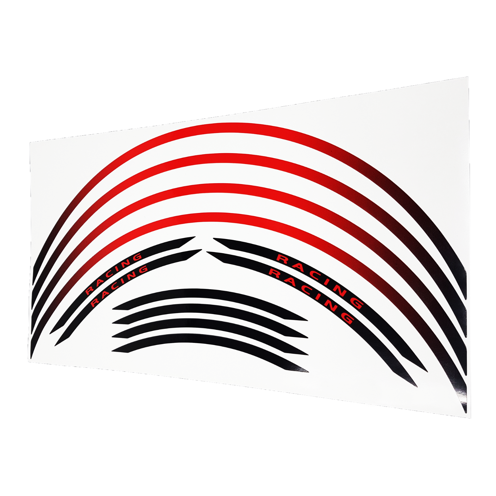 Wheel Rim Strisce Adesive per Cerchi ruota Moto kit Componibile Colore Rosso