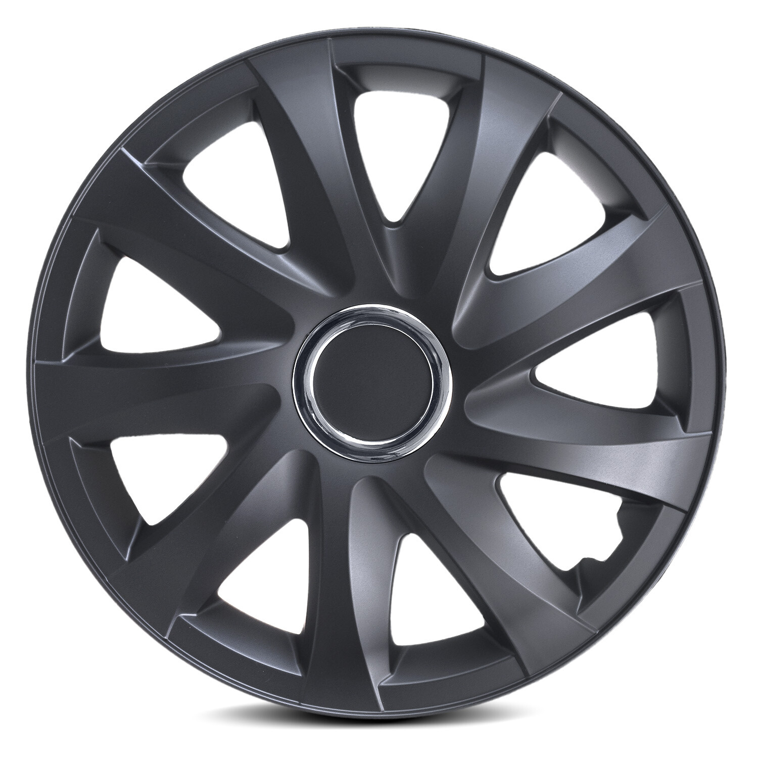 Copricerchi Coprimozzi Drift Matt Black 16 "
