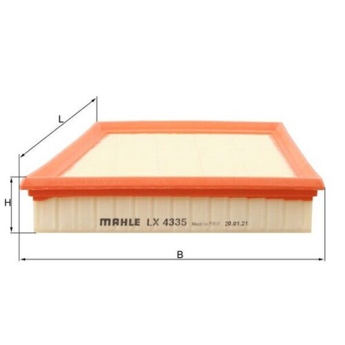 Filtro Aria Mahle LX 4335 per Jaguar Land Rover Sx