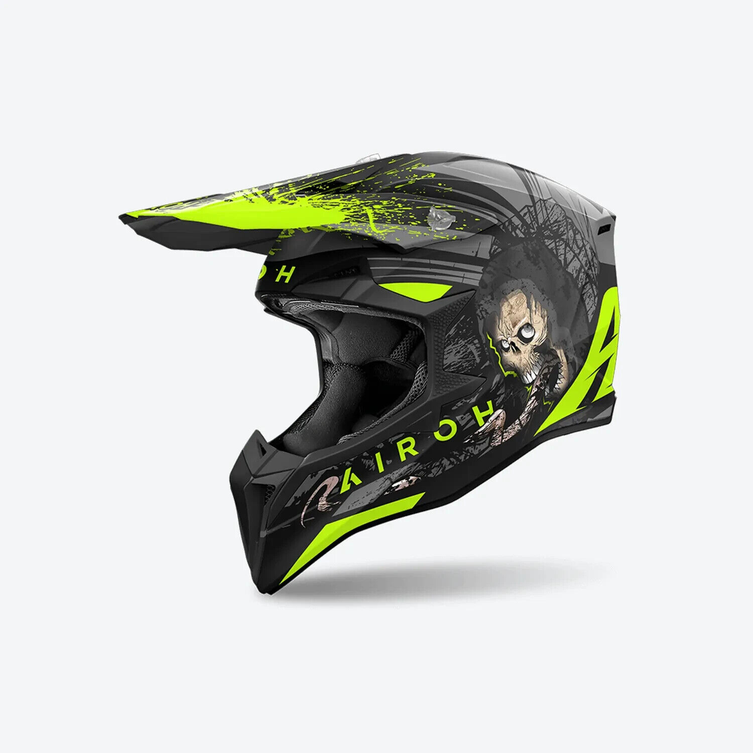 CASCO CROSS AIROH WRAAAP DARKNESS OPACO TAGLIA XS