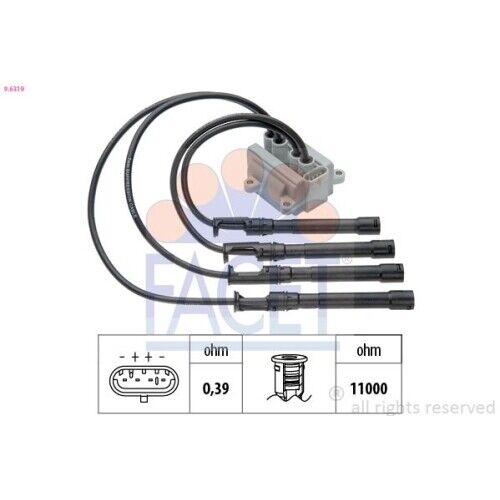 Bobina D'accensione Facet 9.6319 Oe Equivalent per Nissan Renault Hitachi