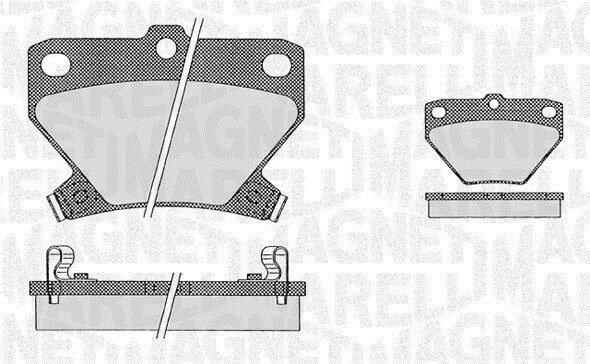 363916060593 PF0593 Pastiglie Freno TOYOTACelica (ZZT) - Magneti Marelli