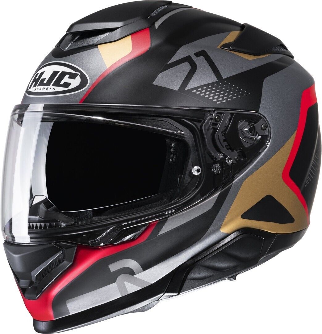 CASCO MOTO INTEGRALE IN FIBRA HJC RPHA 71 HAPEL MATT BLACK RED MATT OPACO TG XS