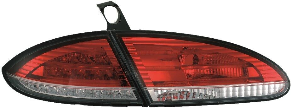 Set fari posteriori TUNING LEON 05-09 LED rosso cromato con barra Celis