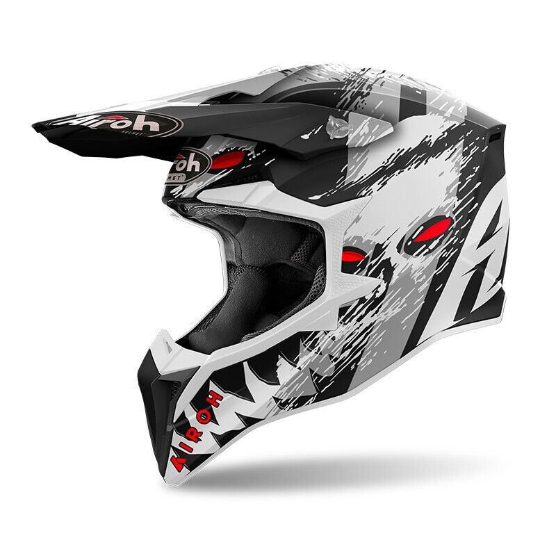 CASCO HELMET CROSS WRAAP DEMON AIROH SIZE L