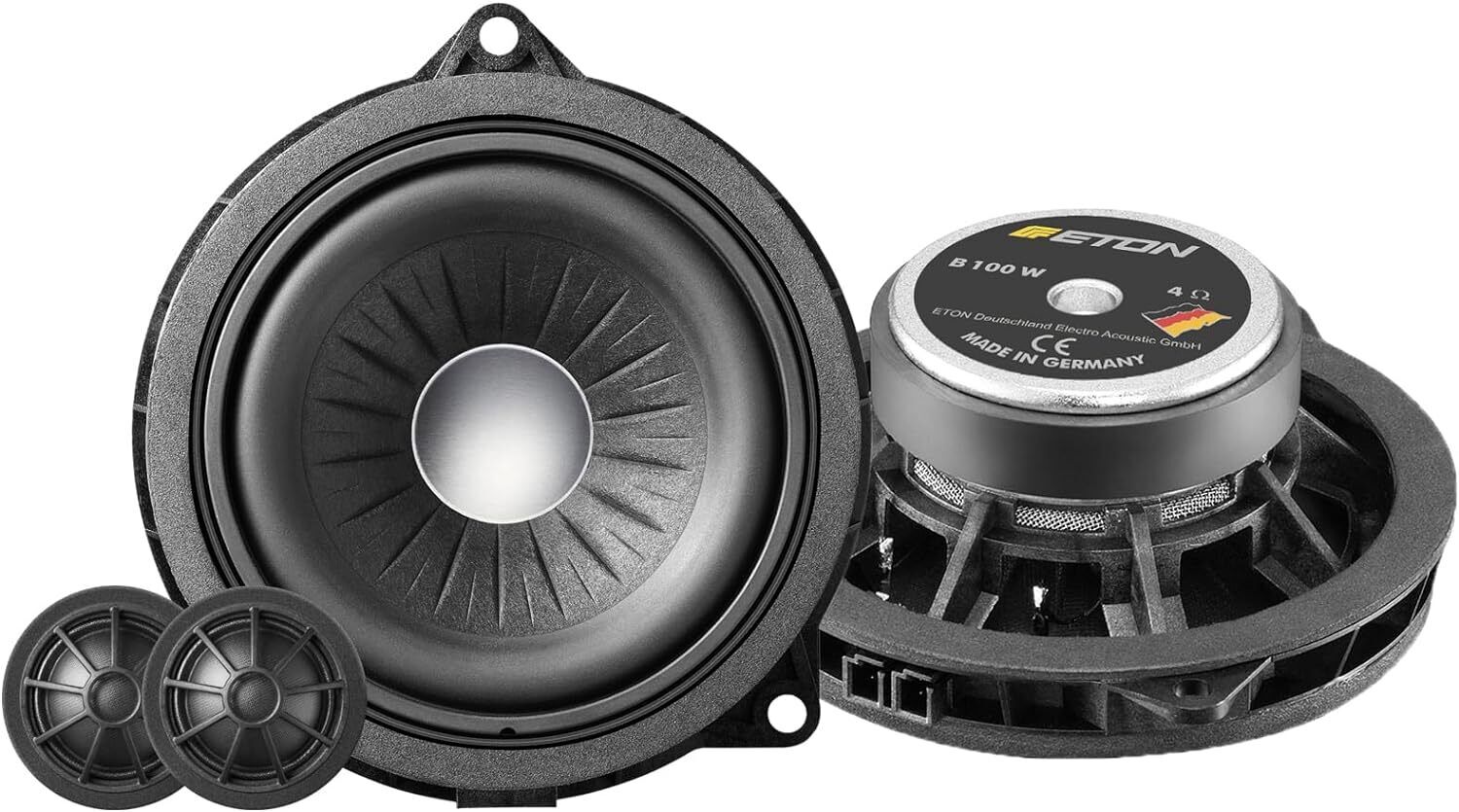 ETON B100W Altoparlanti per BMW sistema a 2 vie, cono da 100 mm, 4 Ohm