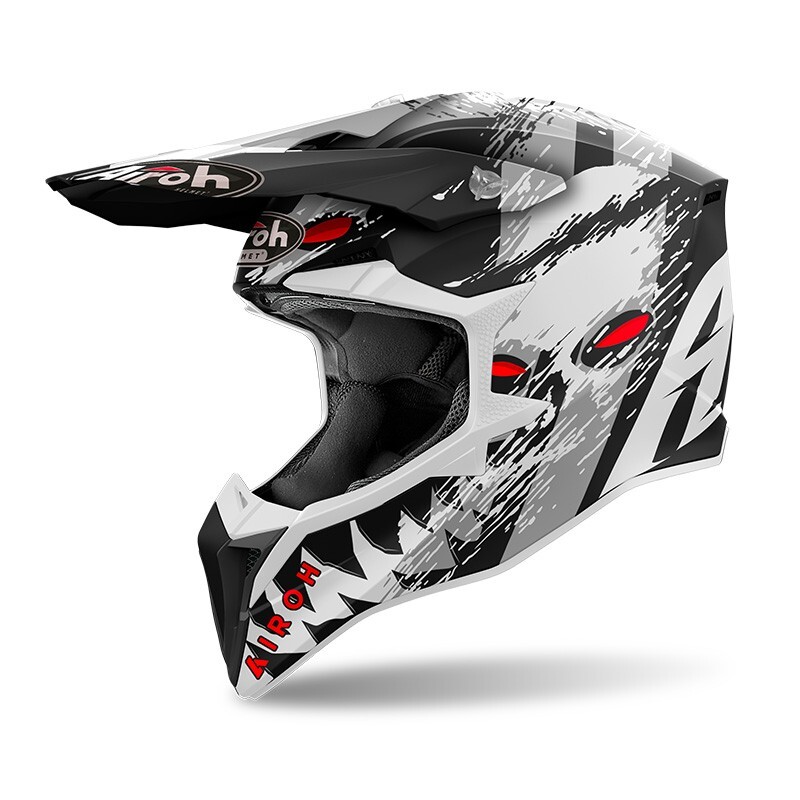 CASCO HELMET CROSS WRAAP DEMON AIROH SIZE XS