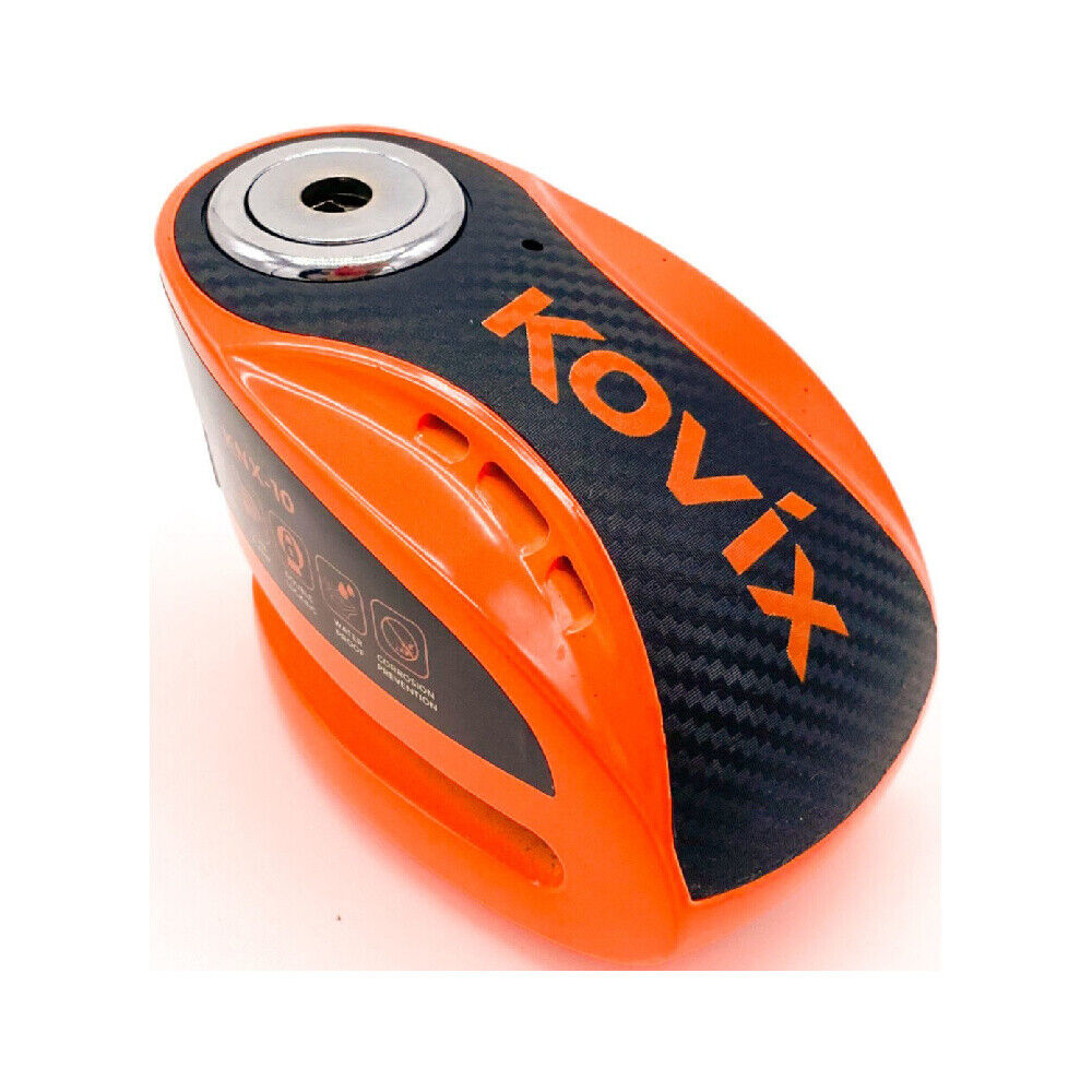 BLOCCADISCO CON ALLARME KD6-FO PERNO 6MM VERDE FLUO KOVIX