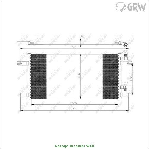 35647 Condensatore climatizzatore NRF per MERCEDES ECONIC 3233 2635 2633 2630 2