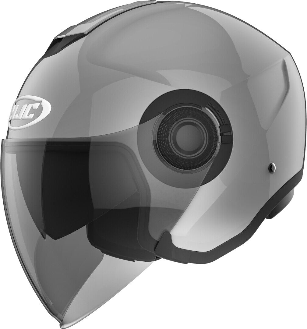 CASCO HELMET MOTO JET HJC I40 N.GREY GRIGIO DOPPIA VISIERA TG XS