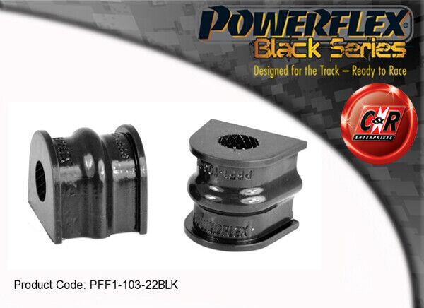 Powerflex Black Ant. o ,A Chass Spazzole 22mm Per Sud Corsa 71-81 PFF1-103-22BLK