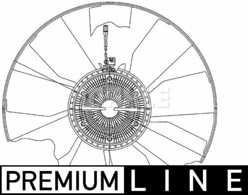 51.06600-7076 Giunto Viscoso per MAN TGA DAL 2000-> NUOVO ORIGINALE MAHLE